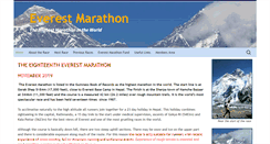 Desktop Screenshot of everestmarathon.org.uk