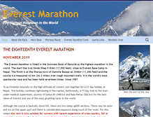 Tablet Screenshot of everestmarathon.org.uk